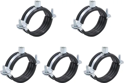 Miniatura 8 de 10 piezas de soporte de tubo de anillo dividido, resistente, ajustable, abrazadera de montaje en pared, soporte de tubería de montaje en techo