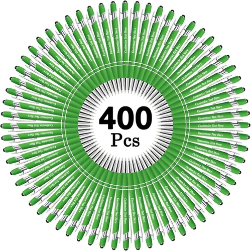 Miniatura 99 de Hasta 500 bolígrafos personalizados a granel con logotipo de mensaje de nombre comercial, bolígrafos grabados personalizados con lápiz óptico