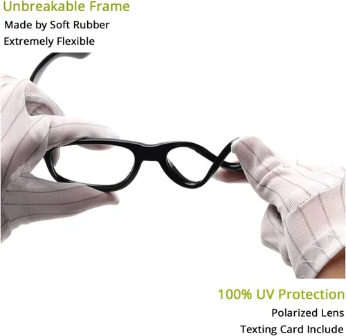 Miniatura 3 de Azorb - Lentes de sol polarizados para niños y niñas, armazón flexible de goma TPEE para niños y niñas de 3 a 10 años, 100% protección UV