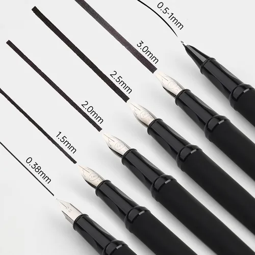 Miniatura 4 de Juego de plumas de caligrafía 64 piezas - Juego de pluma estilográfica con 3 plumas estilográficas, 7 plumillas variadas, 54 cartuchos de tinta