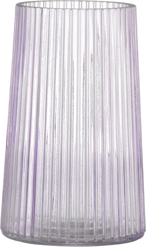 Miniatura 8 de Jarrón de vidrio ámbar para flores, florero para ramo, jarrones de vidrio modernos, jarrones acanalados para sala de estar, dormitorio, mesa