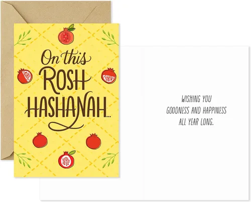 Miniatura 2 de Hallmark Tree of Life Rosh Hashanah - Surtido de cartas, Sharing Joy (6 tarjetas con sobres)