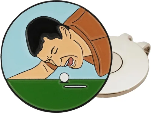 Miniatura 7 de Play and Repeat Happy Gilmore - Marcador de pelota de golf con clip magnético para sombrero, divertido regalo de golf para hombres, accesorios