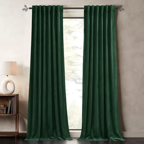 Miniatura 28 de Pony Dance Cortinas de terciopelo blanco de lana, suaves, clásicas, sólidas, aisladas térmicas, para sala de estar, protección de privacidad, lana