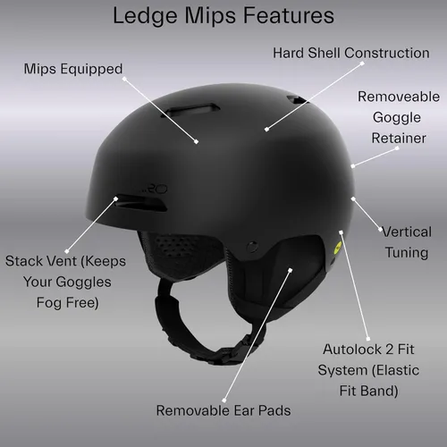 Miniatura 5 de Casco de Esquí Giro Ledge MIPS - Casco de Snowboard para Hombres, Mujeres y Jóvenes