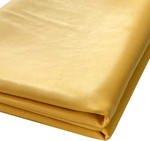 Miniatura 16 de Tela de piel sintética de 1 yarda, 54 x 36 pulgadas, material suave de color sólido, 0.035 in de grosor, perfecto para fundas de tapicería, bolsos