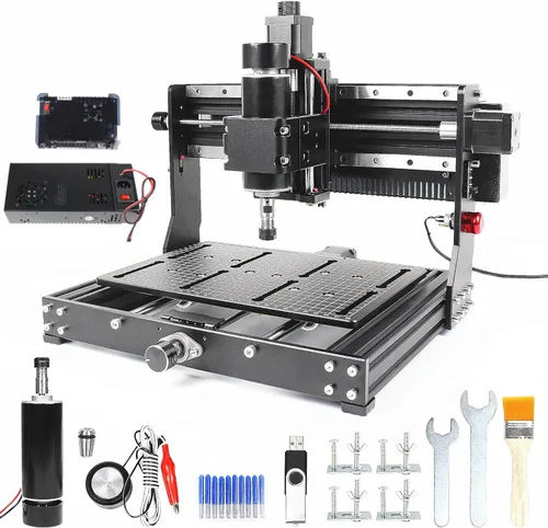 Miniatura 10 de CNCTOPBAOS 3020 Plus CNC, máquina de grabado, 500W CNC, fresadora para tallado de metal, corte de madera, acrílico, MDF, 3 ejes; control GRBL CNC