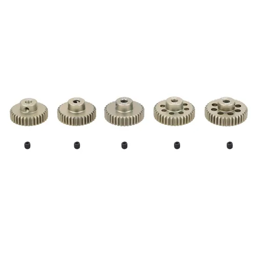 Miniatura 8 de KingVal Repuesto de 5 piezas 48DP 0.125 in 26T 27T 28T 29T 30T de aluminio de piñón de engranaje combinado compatible con motor sin escobillas