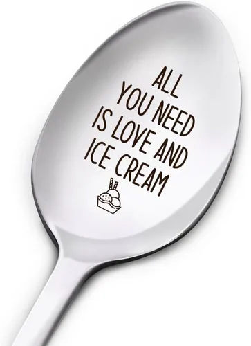Miniatura 11 de My Yogurt Spoon - Cuchara grabada de acero inoxidable para mujeres, hombres, mamá, papá, abuela, abuelo, hermana, amigos