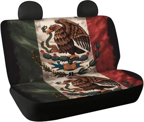 Miniatura 21 de AFPANQZ Funda protectora para asiento trasero de automóvil, con bandera patriótica estadounidense, solo para asiento trasero de automóvil, camión