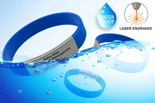 Miniatura 52 de Pulsera de identificación médica personalizada - Pulsera de seguridad para personas mayores grabada personalizada - Alerta de Alzheimer