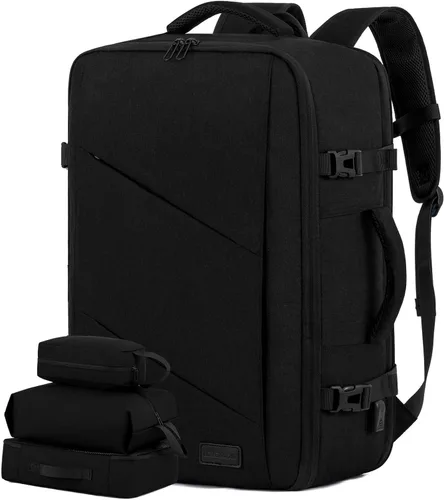 Miniatura 24 de LOVEVOOK Peersonal - Mochila de viaje extra grande de 40 L, bolsa de artículos Peersonal aprobada por vuelo, resistente al agua, mochila de 17 Azul