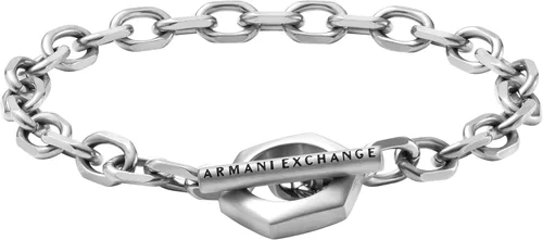 Miniatura 13 de A X Armani Exchange - Pulsera de cadena de acero inoxidable para hombre