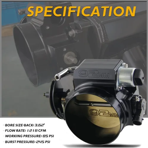 Miniatura 5 de Cuerpo del acelerador de 92 mm para LS1 LS2 LS3 LS6 LS7 LSX Colector de admisión con sensores de posición del acelerador TPS y control de aire
