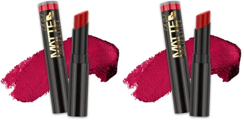 Miniatura 9 de L.A. Girl Lápiz labial mate de terciopelo plano, Bite Me GLC810