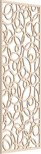 Miniatura 93 de Latrobe Paneles de pared decorativos de madera con calado, 9 3/8 pulgadas de ancho x 24 3/8 pulgadas de alto x 3/8 de alto, roble rojo rojo (Red Oak)