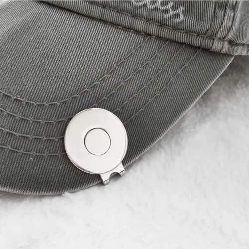 Miniatura 4 de Clips magnéticos para sombrero de golf, soporte de marcador de bola para guantes de golf, sombreros, bolsas, gorras, cinturón de visera Plateado_3PCS