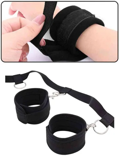 Miniatura 4 de BDSM - Sujetadores de bondage para tobillos y muñecas para hombres, bandas de resistencia sexual para cama de tamaño King, juego de manguitos