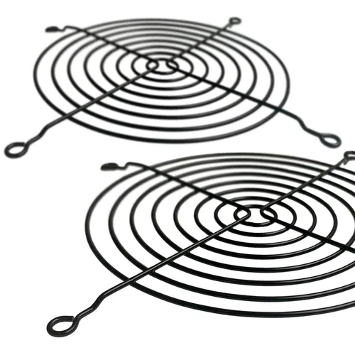 Miniatura 5 de FCI2 - Juego de 2 fundas protectoras para ventilador de 4.724 in de hierro negro con tornillos de repuesto para refrigeración de carcasa