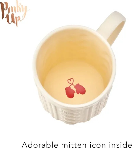 Miniatura 3 de Pinky Up Annette - Taza de té de hojas sueltas, taza de viaje de cerámica con infusor y tapa, para el trabajo, oficina, picnic, campamento, fiesta