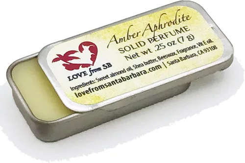 Miniatura 4 de Perfume sólido personal compacto Conveniente, cabe en tu bolso o bolsa de viaje Lujoso regalo de spa artesanal (afrodita ámbar)