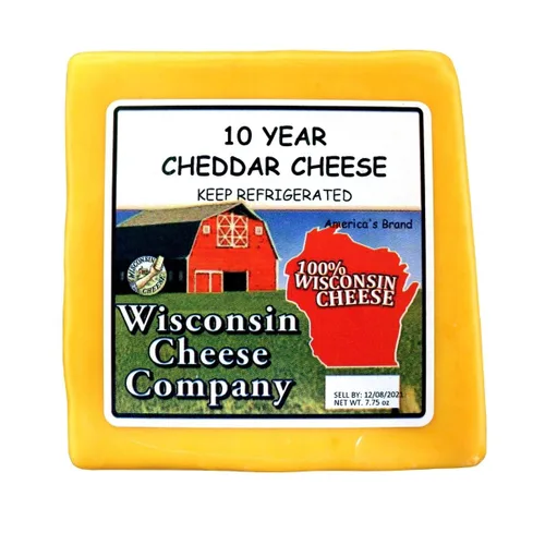Miniatura 6 de Wisconsin Cheese Company - Caja de regalo 100% de queso cheddar envejecido de Wisconsin y galletas saladas - Cheddar envejecido