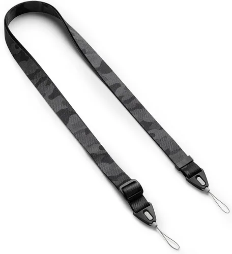 Ringke Cordón de teléfono para iPhone 17 Pro Max y la mayoría de los teléfonos inteligentes [hebilla de un toque], correa de hombro ajustable, negro