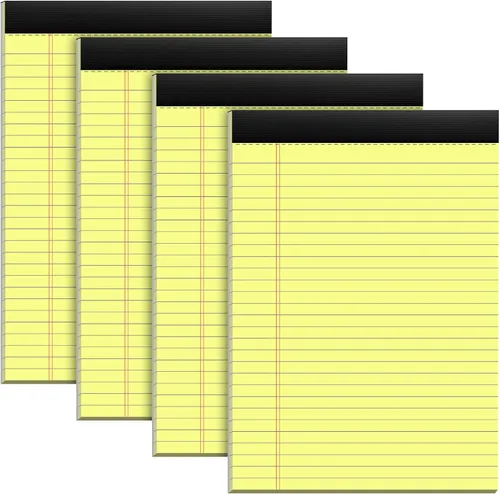 Miniatura 14 de Blocs de notas legales de 8.5 x 11, blocs de escritura de 8.5 x 11 con renglones anchos, 3 paquetes de blocs de notas micro perforados de 8.5' x