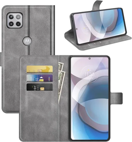 Miniatura 9 de Funda con tapa para Motorola One 5G UW Ace Wallet Funda protectora magnética de cuero para Moto One 5G Ace 2021 / Moto G 5G Folio Book Cover & Stand