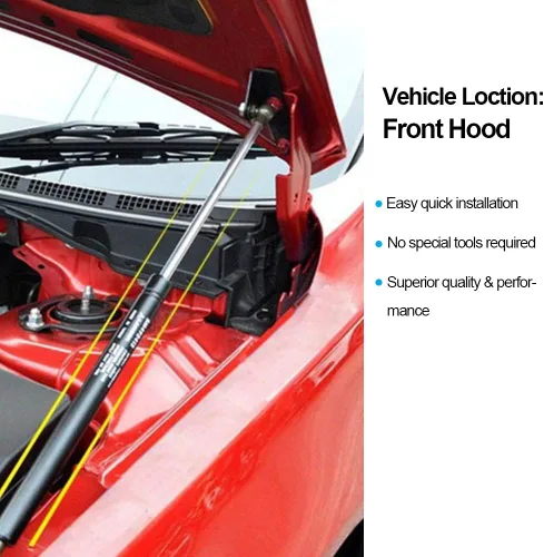 Miniatura 4 de Amortiguador Modificar Capó Delantero Capó De Gas Puntales Para Honda CR-Z CRZ 2010-2018 Amortiguador De Fibra De Carbono Accesorios Accesorios