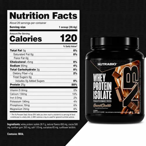 Miniatura 7 de NutraBio 100% Proteína de suero aislada en polvo, 25g de proteína con perfil completo de aminoácidos, sin transgénicos, sin soja ni gluten, bajo