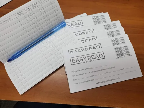 Miniatura 3 de 12 registros de cheques para chequera personal - Hecho en los Estados Unidos - Registros de transacciones de libro mayor de cheques