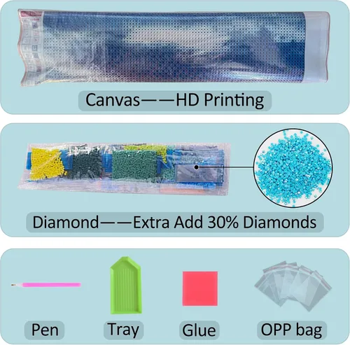 Miniatura 6 de Kits de pintura de diamantes personalizados, arte de diamantes con foto personalizada para adultos, pintura de diamante 5D personalizada, regalos