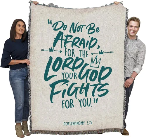 Miniatura 33 de Pure Country Weavers Great is Thy Faithfulness Blanket - Escrituras - Lamentaciones 3:23 - Tapiz cuadrado para regalo de regazo tejido de algodón