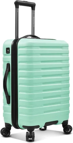 Miniatura 2 de U.S. Traveler Boren - Maleta de viaje de policarbonato resistente con 8 ruedas giratorias, asa de aluminio