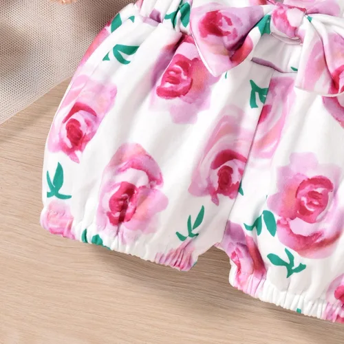 Miniatura 19 de Aalizzwell Conjunto de pantalones cortos para bebé recién nacido para el verano