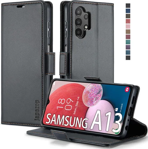 Miniatura 40 de Funda para Samsung Galaxy A13 5G, Samsung Galaxy A13 5G con tarjetero [bloqueo RFID] atril magnético, funda de cuero con tapa para Samsung Galaxy