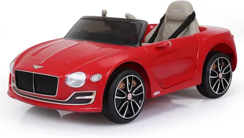 Miniatura 15 de SEHOMY - Auto blanco eléctrico para niños de 12 V con control remoto para padres, autos con licencia Bentley para niños, auto de juguete para niños