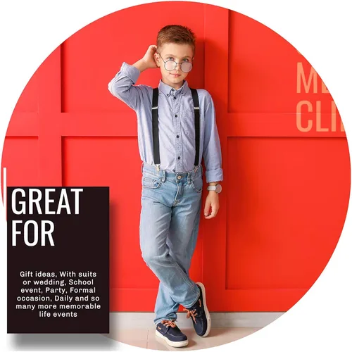 Miniatura 6 de trilece Suspenders for Boys,Kids,Toddler,Girls,Infants and Baby - Adjustable Y Back Child Suspenders Strong Clips