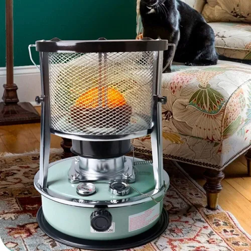 Miniatura 7 de Calentador de queroseno portátil para uso en interiores, calentador de estufa de queroseno de 5.2 litros, calentadores no eléctricos, quemador