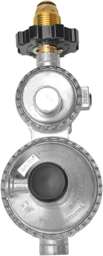Miniatura 3 de only fire Regulador de propano horizontal de dos etapas con conexión POL y montaje NPT hembra de 3/8