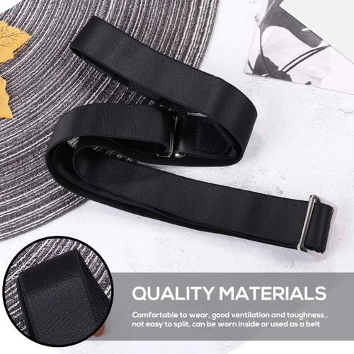 Miniatura 2 de ONDIAN CHUNCIN - Cinturón de camisa duradero, antiarrugas, antideslizante, soporte para camisa, liguero, clip para hombres y mujeres, 1.0 in