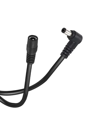 Miniatura 12 de Tonton Cable de extensión de alimentación de CC 1M 3.3FT 0.217 in x 0.083 in 5521 90 grados de ángulo recto hembra a CC macho Cable adaptador