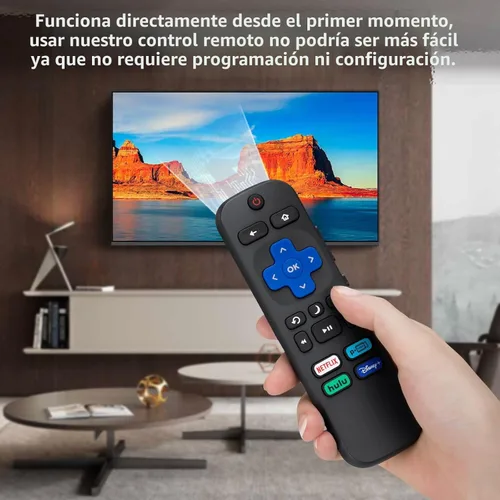 Miniatura 4 de Control remoto de repuesto solo para todos los televisores Roku, compatible con TCL Roku/Hisense Roku/Onn Roku Series Smart TV