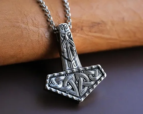 Miniatura 124 de Baldur Jewelry - Collar de martillo Thors Mjölnir - Colgante de martillo de Thor nórdico vikingo joyería vikingo - Collar Thor - Regalos Thor