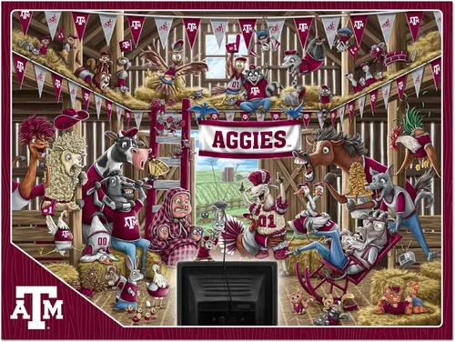 Miniatura 3 de YouTheFan NCAA Barnyard Fans - Rompecabezas de 500 piezas