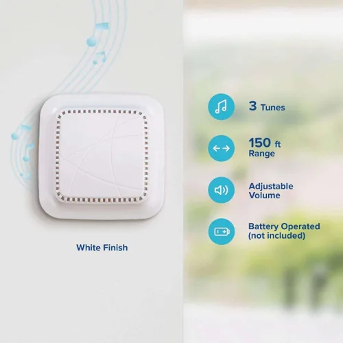 Miniatura 7 de Kit de timbre inalámbrico blanco