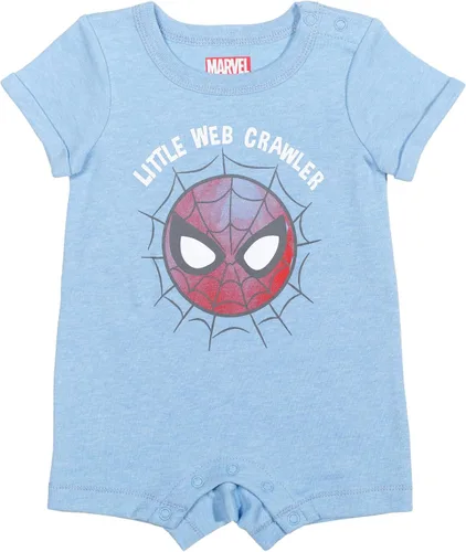 Miniatura 3 de Marvel Vengadores Spider-Man - Mameluco para bebé y sombrero de sol para recién nacido a bebé