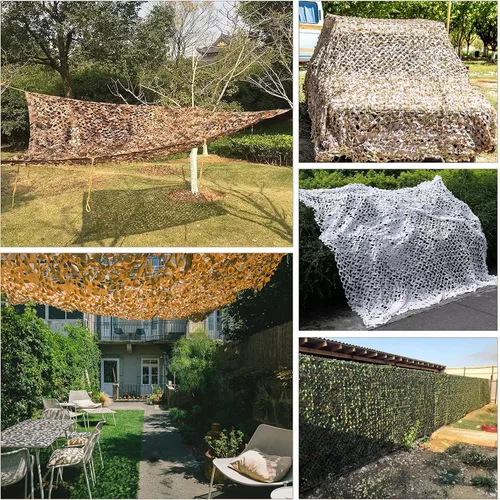 Miniatura 5 de PATIKIL Camouflage Netting Camo Net 210D Oxford Durable Camo Mesh Netting Blind Sunshade Hunting Shooting Hide Army for Camping Theme Party