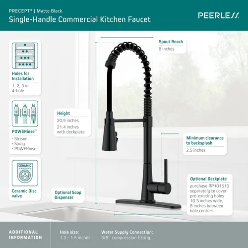 Miniatura 2 de Peerless P7948LF Precept Pull-Down, Cromo